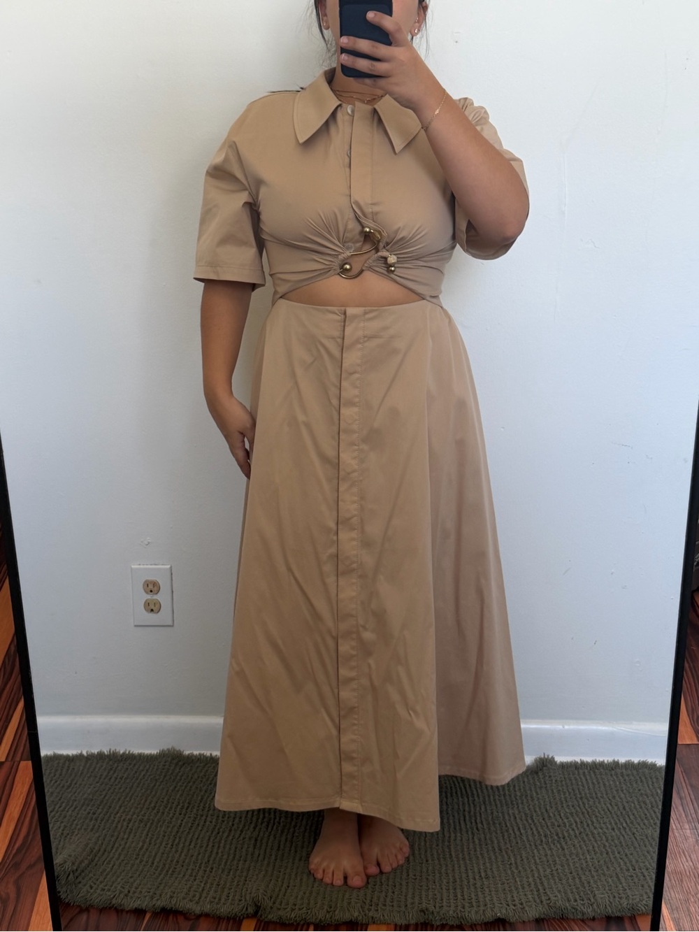 C/MEO Collective Beige Maxi Skirt